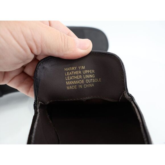 Vittorio Russo Harry Tassel Loafer Mens Size 11 M Black Slip On Elegant Shoes